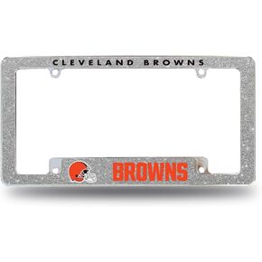 Rico Industries NFL 12" x 6" Chrome All Over Automotive Bling License Plate Frame Design for Car/Truck/SUV in Kuwait
