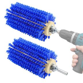 2 Pcs Mini Roto Brush for Livestock, Drill Brush Attachment for Stimulating Livestock Hair, Scratching Shedding Tool for Cattle Horse Sheep Goat Grooming