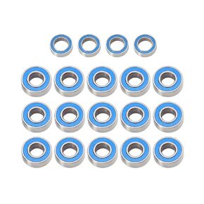 Compatible with Traxxas for Slash for Bandit for Stampede 1/10 RC Car Upgrade Parts Accessories 19pcs Sealed Bearing Kit RC Car Accessories