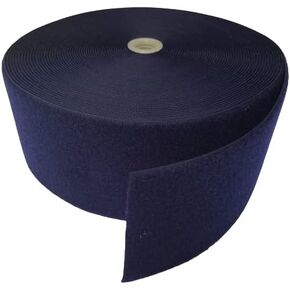 4 "Navy Blue Sew -on Hook و Loop Fortener - Loop Side فقط - 1 ياردة
