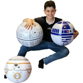 Large Play Balls Set of 3 - Fun Indoor and Outdoor Gift, Size 14 Inches - Can Use for Play/Room Decor/Party Decor/Pool Inflatable Water Toys - Size Large