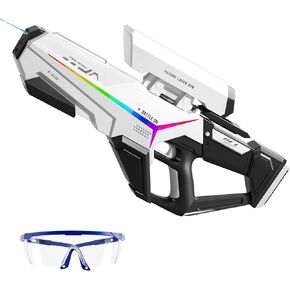 Electric Water Guns for Adults & Kids,Powerful Automatic Squirt Gun with Light,Long Range Water Blaster Toys for Summer Swimming Pool Beach Backyard Outdoor Toys
