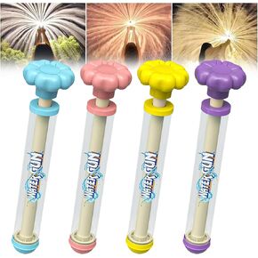 4PC Colourful Firework Water Spray Gun, Fireworks Water Gun, Firework Style Water Spray Toy for Couples, High Pressure Pull-Out Sprinkler Spray Toys for Bathing&Pool Parties&Family Gatherings
