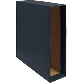 17171332 Pack of 12 ArchiGraf File Boxes, Dark Blue, Foolscap Size, 85 mm Spine