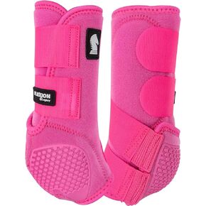 Classic Hot Pink Hind Flexion by Legacy Splint Boots Hot Pink Large