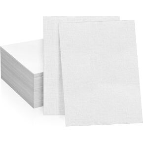 100 Sheets Linen Textured Cardstock Paper, 8 1/2 x 11" Blank White Printer Paper for Invitation Cards Making Office Printing Crafting Scrapbook DIY Projects, 92 lb Cover