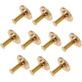 10 Sets Pin Backs Locking Pin Keepers Metal Screw Cap Pin Sets Locking Clasp Replacement for Brooch Lapel Enamel Hat DIY Craft Golden