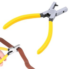 1PCS 2mm Round Metal Hole Puncher, Small Hole Punch Pliers Professional Leather Puncher for Belts, Watch Bands, Dog Collars Saddles Shoes DIY Home or Craft Projects