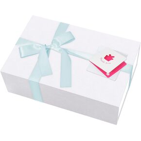 Large White Gift Box,13.8"x9"x4.5",Gift Boxes with Magnetic Lids for Presents Closure Gift Packing for Birthday,Father's Day，Christmas, Halloween,Wedding,Bridal Gifts,Mother's Day Gift Packging