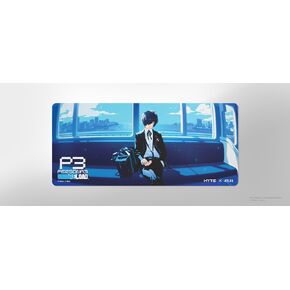 HYTE Train Deskpad - Persona 3 Reload Official Mousepad - Custom Licensed Artwork with Atlus - Large Gaming Non-Slip Mousepad - Blue