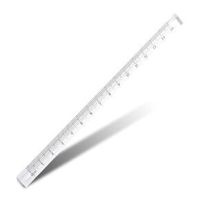 HOMSFOU Compact Portable Metric Ruler for School Scale for Students Teachers Engineers