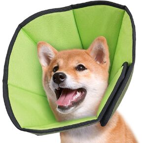 Soft Dog Cone After Surgery: Comfortable Dog Cones Collar for Stop Licking Biting - Adjustable Elizabethan Collar for Dogs fit for Small Medium Large Dogs (Green, M)