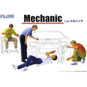 Fujimi Model GT-3 1/24 Garage & Tool Series No.3 Mechanic Plastic Model