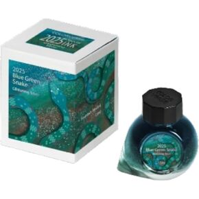 Colorverse 2025 Special Ink - Blue Green Snake Glistening Silver (15ml) Fountain Pen Ink