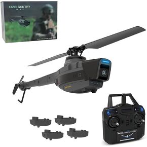 C128 Scout Drone with 1080P Camera, Military Remote Control Helicopter, 2.4G Aerial Vehicle Reconnaissance, Take Off/Landing, 6-Axis Gyro