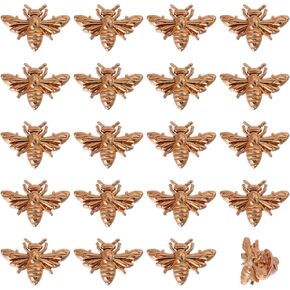 CHGCRAFT Vintage Bee Brooch Lapel Pin Honeybee Brooch Pin Alloy Pins Set Pin Coat Shirt Suit Collar Accessories for Backpack Clothing Badges