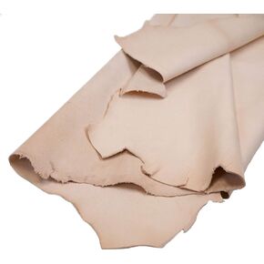 SLC Full Grain Natural Vegetable Tanned Goat Skin 0.8mm to 1.2mm in Thickness