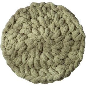 Cat Knitted Bed Mat, Extra-Soft Washable Warm Round Pads Cushions for Indoor Kittens, Cat Trees Towers, Perfect for Kneading and Sleeping (Khaki,X-Large)
