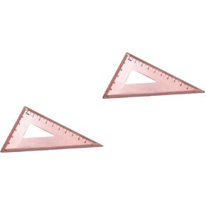 Multi-Functional Copper Ruler Triangle Measure Ruler for Scrapbook Drafting Metal