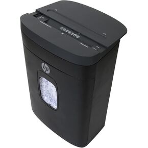 HP - Paper Shredder Micro Cut, 14-Sheet Manual Feed, Shreds Credit Cards & Staples, Heavy Duty Paper Shredder for Home Use with 5 Gallon Basket