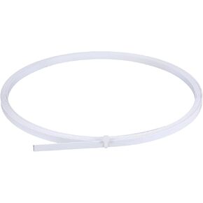 PVC Covered Steel Boning, 5.4 Yards 6mm White Flat Spring Steel Boning for Sewing Gown Bridal Gowns Hat Corset Lingerie Low Density Boning Wedding Party Dress Supplies
