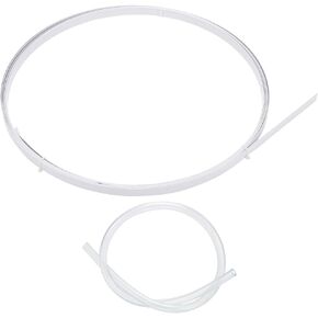 BENECREAT 6.5Yard White Spring Steel Boning, 12mm/0.47inch Corset Boning Stays for Sewing, Bridal Dress Bustle, Crinoline Boning, 1.5mm Thick
