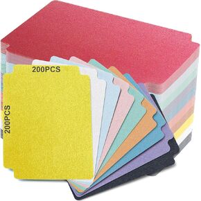 Trading Card Dividers, Multicolor 100-Pack Paper Card Dividers for MTG, TCG, Sports Card Organizer, Fits Standard Card Storage Boxes