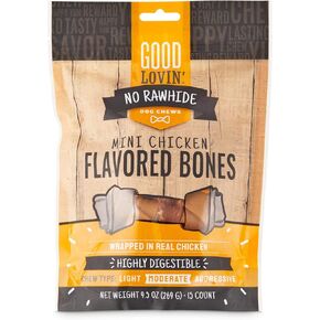Good Lovin' No Rawhide Mini Chicken Flavored Dog Bones 9.5 oz. Count of 15