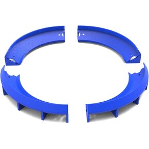 4 حزم Racetrack Curved Monnsors متوافقة مع العجلات الساخنة ، و 90 درجة بدوره