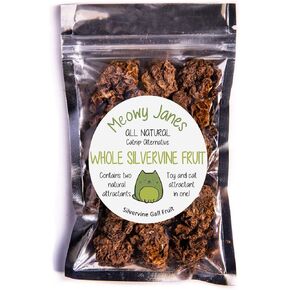 Meowy Janes Whole Silvervine Fruit- Dried Silvervine Gall Fruit- Actinidia Polygama - Cat Toy - Cat Treat
