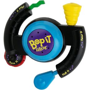 أصغر Bop It Extreme في العالم - لعب تحدي BOP Classic في حجم مصغرة وقابلة للتحصيل ولعبة إلكترونية للسفر ، رائعة للأطفال والكبار ، لعبة العائلة ، لعبة الحفلات