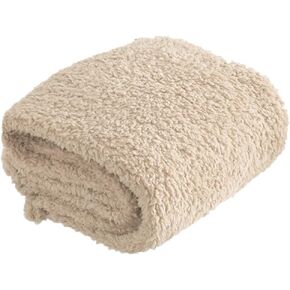 Totority Comfortable Plush Pet Sleep Mat Beige Super Blanket for Cats Lightweight Durable Cushion for Home Travel for Keeping Floors