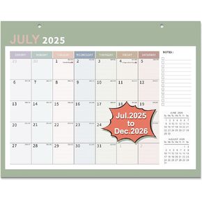 Desk Calendar 2025-2026,18 Months (July 2025 to December 2026), Size 14" x 11" Desk/Wall Calendar with To Do List, Thick Paper For Personal Desk Calendar Planner for Home, Office, School Organizing