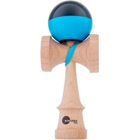 Kendama USA Kaizen Half Split Kendamas Sticky Paint Options & Extras Included (Blue)