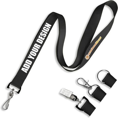 Custom Lanyards For ID Badges, Keys & More | Add Text & Logos | Choose Your Attachment | Bulk Quantities For Events in Kuwait