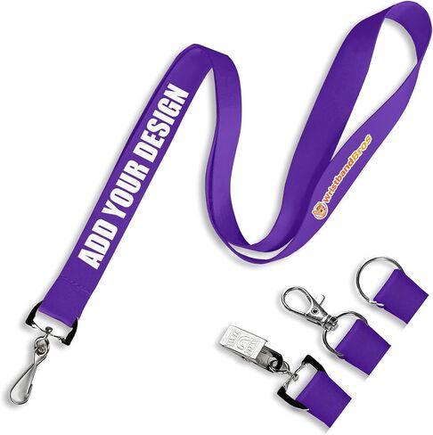 Custom Lanyards For ID Badges, Keys & More | Add Text & Logos | Choose Your Attachment | Bulk Quantities For Events in Kuwait