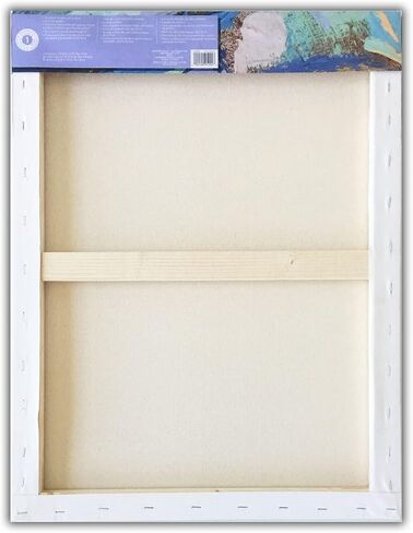 12" x 24" Level 1 Back Stapled Canvas by Artist's Loft - Archival Quality and Acid Free Cotton Canvas for Acrylic and Oil Paints - 1 Pack in Saudi Arabia