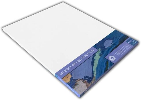 12" x 24" Level 1 Back Stapled Canvas by Artist's Loft - Archival Quality and Acid Free Cotton Canvas for Acrylic and Oil Paints - 1 Pack in Saudi Arabia