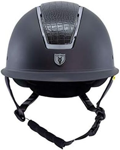 خوذة ركوب الخيل من Tipperary - وندسور - ملابس ركوب الخيل الواقية على الطراز الإنجليزي - ملاءمة قابلة للتخصيص وتهوية تبريد - كروم أسود - حافة عريضة - S in Kuwait