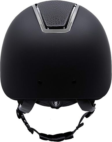 خوذة ركوب الخيل من Tipperary - وندسور - ملابس ركوب الخيل الواقية على الطراز الإنجليزي - ملاءمة قابلة للتخصيص وتهوية تبريد - كروم أسود - حافة عريضة - S in Kuwait