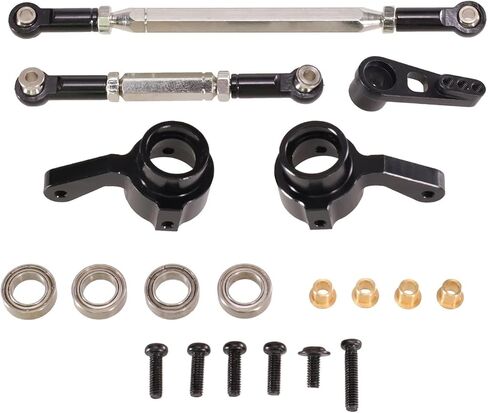 متوافق مع 1/12 Mn168 New99S Mn82 Mn78 D90 D91 D96 Mn99S RC Car Accessories Contering Rod Rod Arm Cup (Silver) in Saudi Arabia