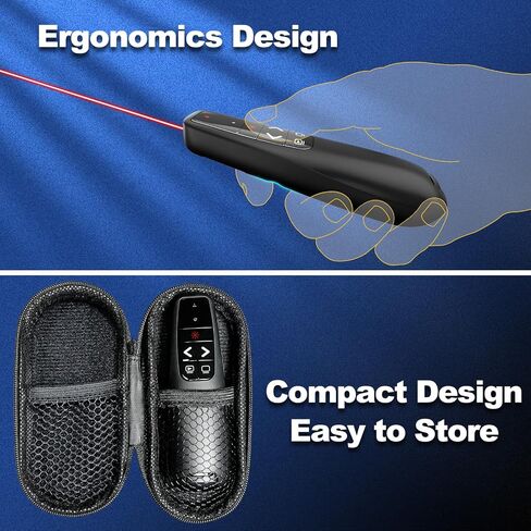 Clicker PowerPoint Presentation Wireless Presenter Remote, Laser Pointer for Computer Clickers, USB C A Project Power Point PPT Clicker for Mac Laptop Office, Slideshow Google Slide Advancer in Saudi Arabia