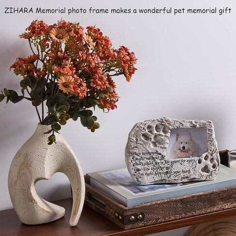 3 × 4 إطار صورة ، إطار تذكاري للكلاب ، باو تصميم طباعة باو ، إطار صورة للحيوانات الأليفة للكلاب التذكارية ، إطار منحوت يدويًا مع دعم مخملي ، وقف ، خطاف الجدار ، أفضل هدية التعاطف in Kuwait