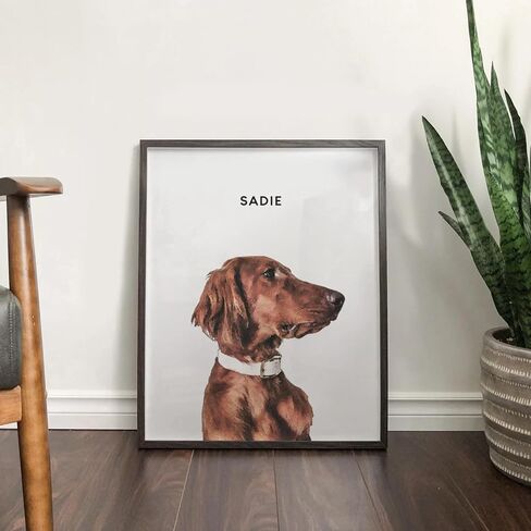 Pet Portrait from Your Photos - Dog Memorial Gifts for Loss of Dog, Personalized Gift for Her Birthday, Pet Memorial Gift for Dog, Gift for Women/Men, Cat & Dog Portrait, Modern Watercolor in Saudi Arabia