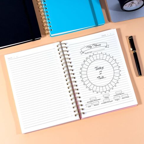 Yoment Spiral Notebook Journal 300 Pages Large Spiral Notebook B5 (7.3"x10") College Ruled Journals for Women Men Thick Spiral Bound Journal for Writing Work School, Pink in Kuwait