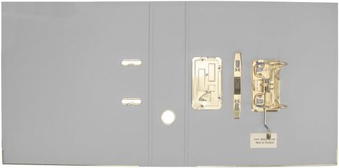 Lever Arch 2-Ring Binders; U.S. Letter Size; for 2 3/4" (7 cm) Center-to-Center (cc) Paper Punches (Not for A4 Documents with 8 cm cc Spacing) (25 Unassembled Binders, Gray) in Kuwait