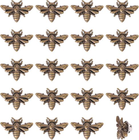 chgcraft عتيقة BEE بروش صلق صفيرة دبوس العسل بروش دبوس دبوس دبابيس مجموعة دبوس معطف القميص ملحقات ذوي الياقات in Saudi Arabia