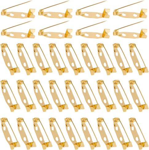 1 مربع 120pcs ظهور دبوس مسطح دبوس قفل دبابيس السلامة المشبك بروش 20 مم الذهب الفضة البلاتين البلاتين الحديد دبابيس بار مع ثقوب لعلامات الاسم شارات القاعدة المجوهرات صنع الحرف اليدوية ديي in Saudi Arabia