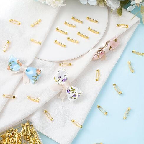 1 مربع 120pcs ظهور دبوس مسطح دبوس قفل دبابيس السلامة المشبك بروش 20 مم الذهب الفضة البلاتين البلاتين الحديد دبابيس بار مع ثقوب لعلامات الاسم شارات القاعدة المجوهرات صنع الحرف اليدوية ديي in Saudi Arabia