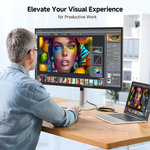 كابل يهم كابل USB C إلى VGA (كابل USB-C إلى VGA) بطول 6 أقدام - منفذ Thunderbolt 4 / USB4 / Thunderbolt 3 متوافق مع MacBook Pro وDell XPS 13 و15 وHP Spectre x360 وSurface Pro وYoga 910 والمزيد in Saudi Arabia
